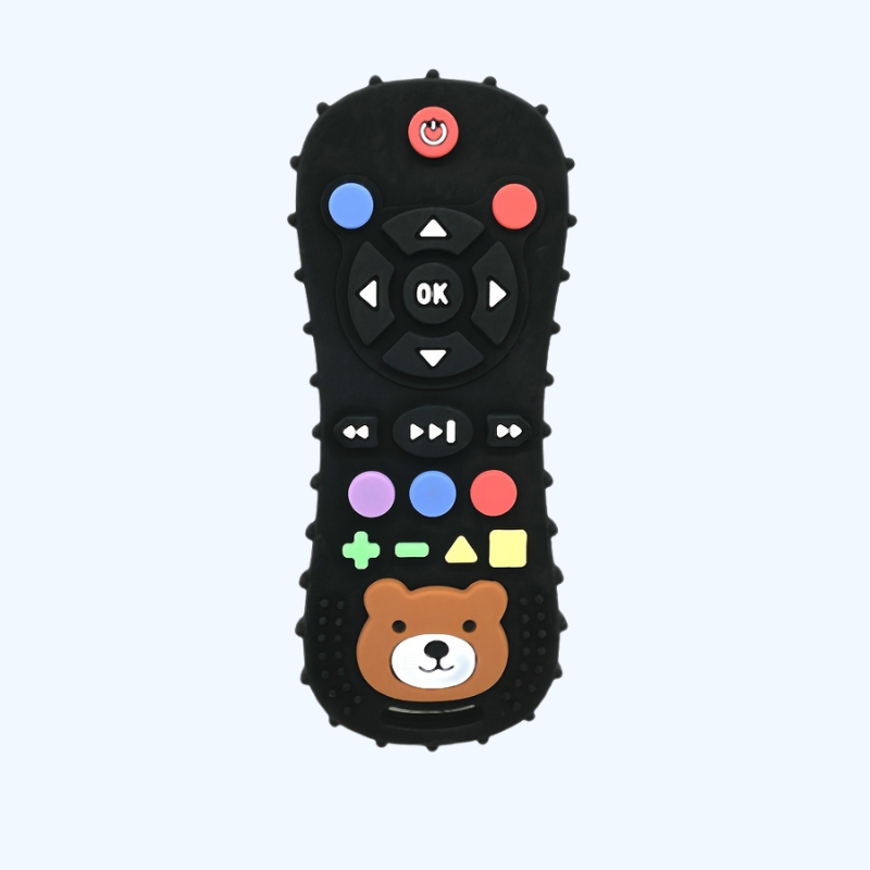 Siliconen Bijtspeelgoed voor Kinderen - Cartoon Teddybeer Ontwerp, Makkelijk Schoon Te Maken, Perfecte Feestdagen Cadeau