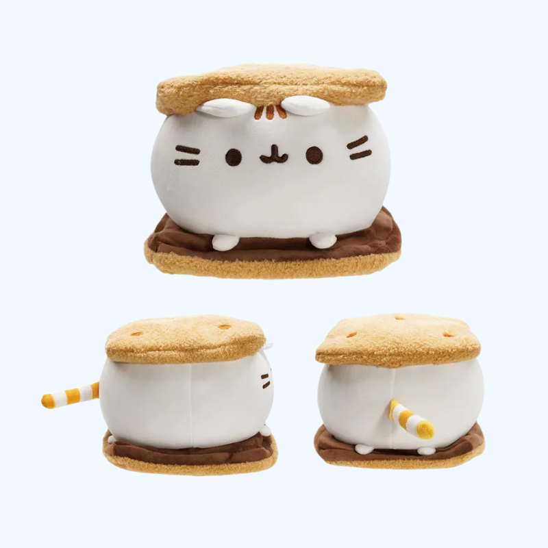 Kawaii Chocolade Koekje Dikke Kat Knuffel | Zacht Pluchen Dierkussen | Slaapspeelgoed en Huisdecoratie | Verjaardagscadeau voor Kinderen