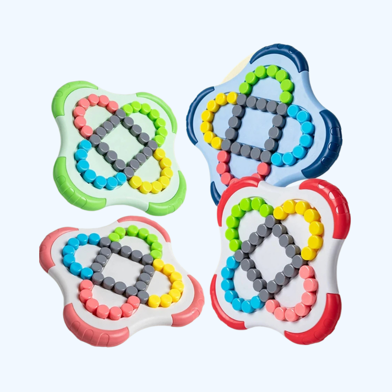 Magic Beans Puzzelkubus | Draaiend Stress Speelgoed voor Kind & Volwassene