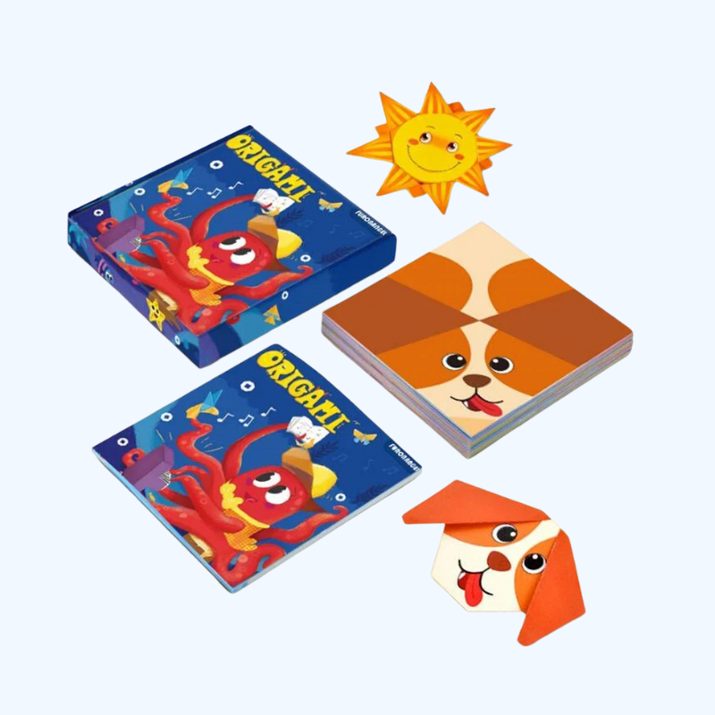 108x Montessori Origami Vellen | Creatief Vouwplezier voor Kinderen