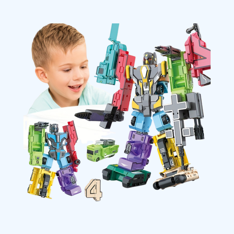 Transformeerbare Robot Auto Set | 10-delige Educatieve Speelgoed Mecha