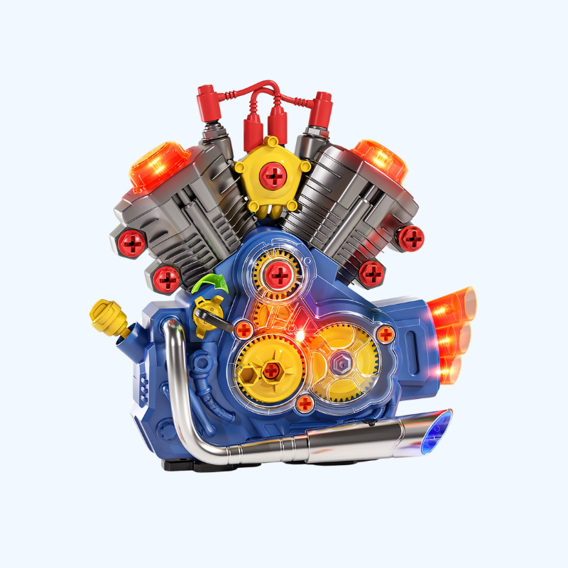 Kinder Speelgoed Motoren | Gesimuleerde motoren, rollenspel en reparatie, perfect cadeau