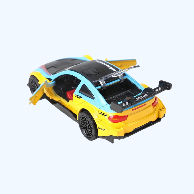 1:36 raceauto van metaal - Decoratief en ideaal als Halloweencadeau.