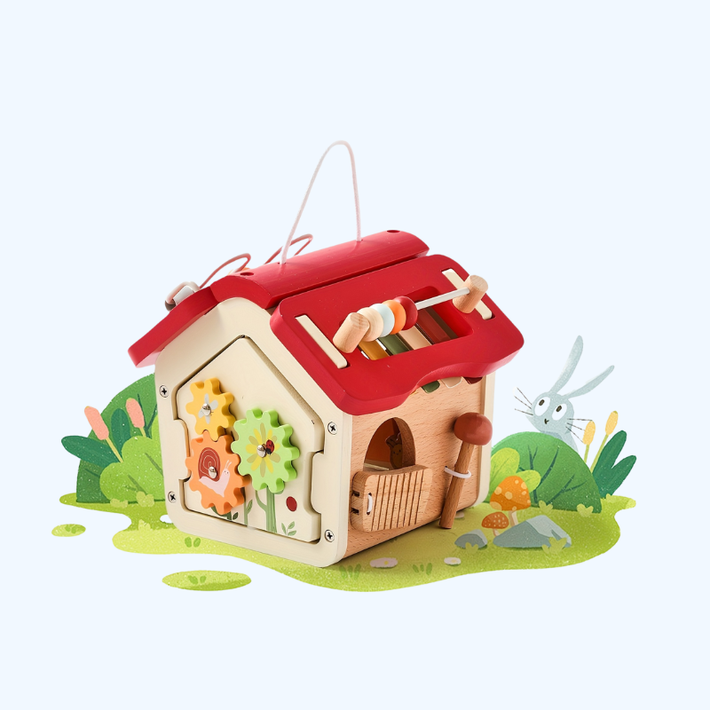 Houten Boerderij Speelset met 18 Onderdelen | Educatief Cognitief Speelgoed voor Kinderen, Ideaal voor Ouder-Kind Interactie en Vaardigheidstraining