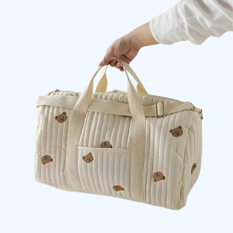 Extra Grote Reistas | Multifunctionele Mama Handtas Met Schouderriem | Polyamide Luiers & Kinderbenodigdheden Organizer | Dierenprint Design