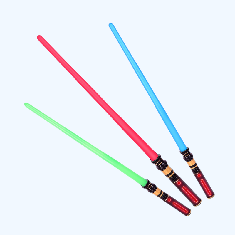 3 FX-lichtzwaarden - Lichtgevende zwaarden voor cosplay, Halloween, verjaardagen en Kerstmis, perfect voor kinderen.