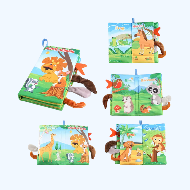 Baby Boekjes - Zachte Stoffen Speelboekjes voor Baby's | Perfect Cadeau voor Baby’s en Peuters