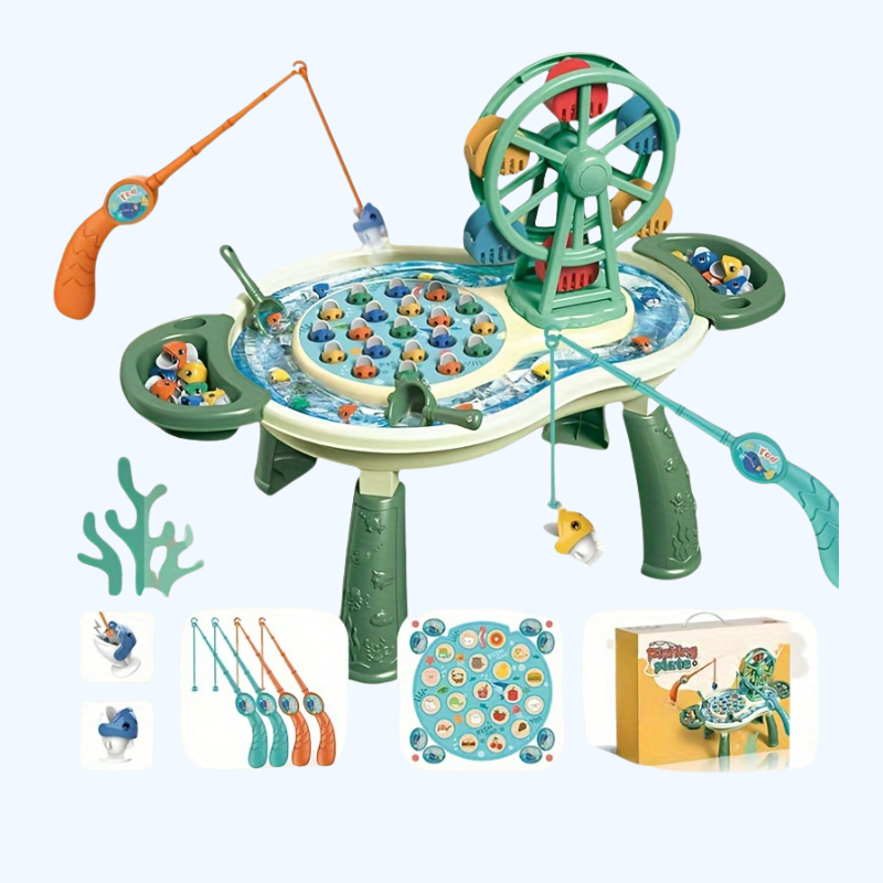 Magnetisch visspel - Origineel groen waterdraaimechanisme, speelgoed voor kinderen.