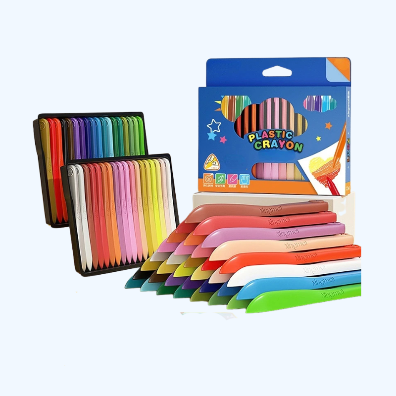 24/12-delige Kleurrijke Krijtjes | Veilige, Niet-Giftige Kleurpotloden voor Kinderen, Graffiti & Tekenstationery