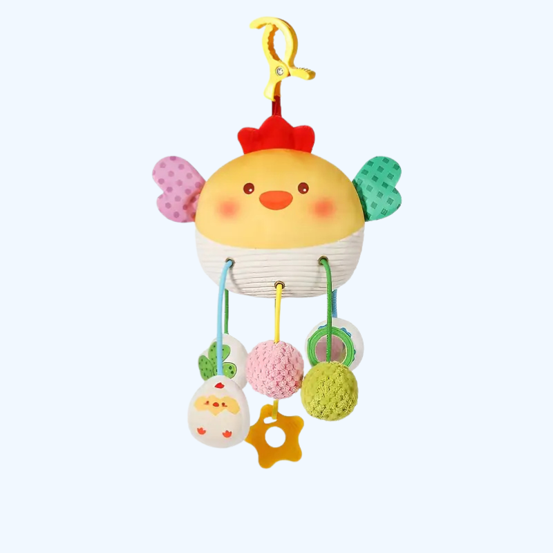 Cartoon Bed Hangend Speelgoed voor Baby’s met Bel | Nibble-Veilig en Lichtgewicht