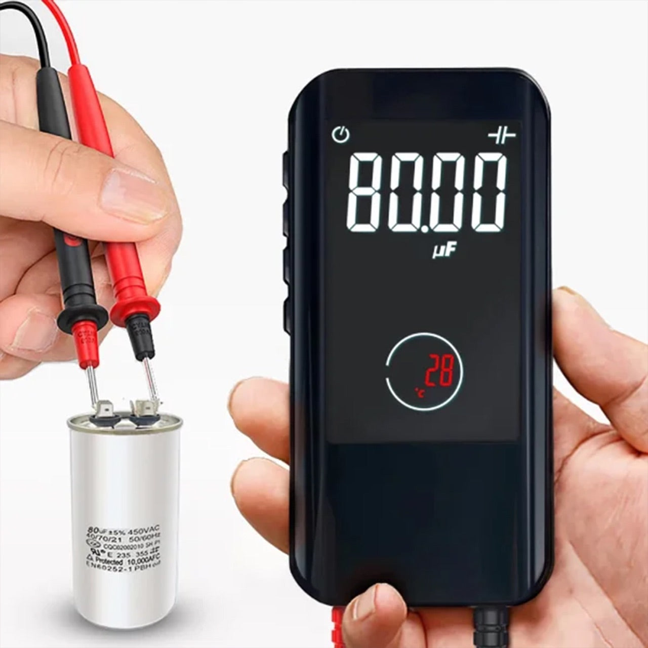 RmsMeter Digitale Multimeter | Nauwkeurige Meting van Voltage, Stroom & Weerstand – Compact & Gebruiksvriendelijk
