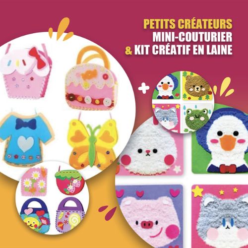 Creatief Wolpakket Doe-het-zelf speelgoed dat fijne motoriek en creativiteit ontwikkelt | Perfect voor kinderen