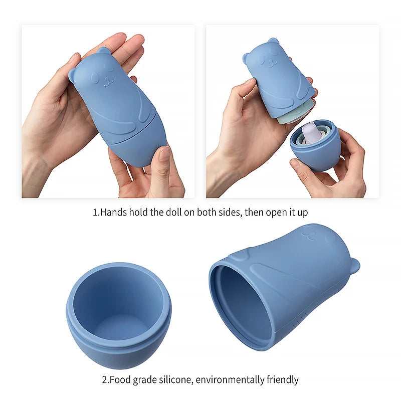 Montessori Nestpop Speelgoed Set - Russische Matroesjka Pop Educatieve Speelgoed voor Kinderen, Siliconen Stapelblokken BPA-vrij