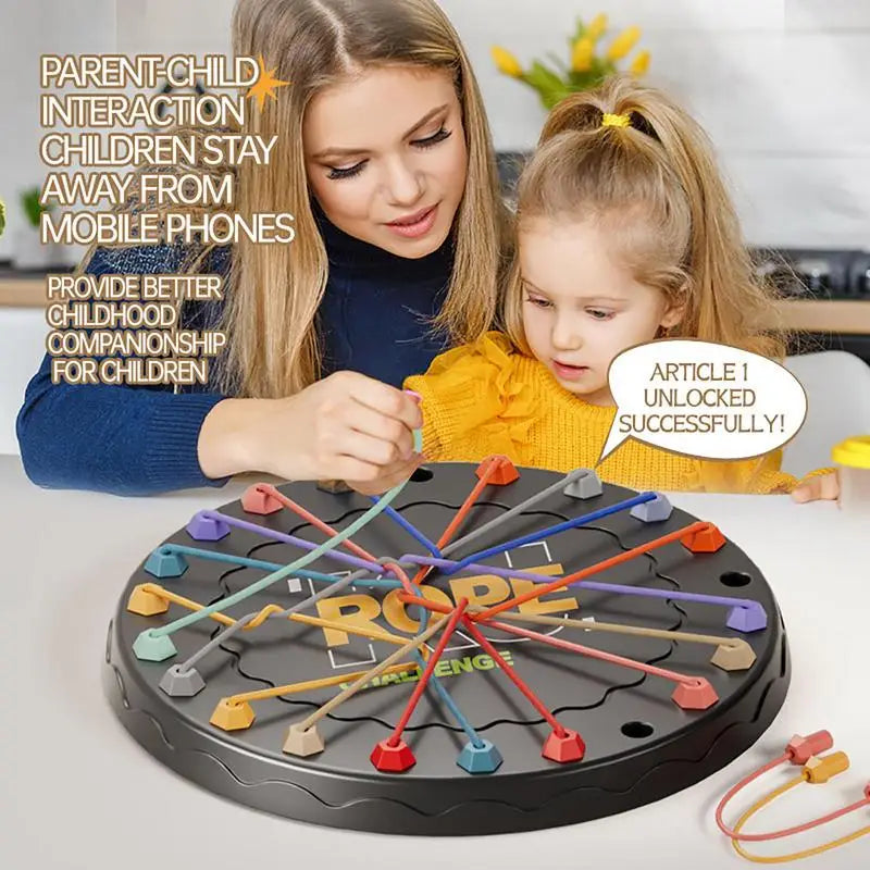 Kindertouw Knopen Sensory Spel | Logisch Denken & Breinstrategie Tafelspel