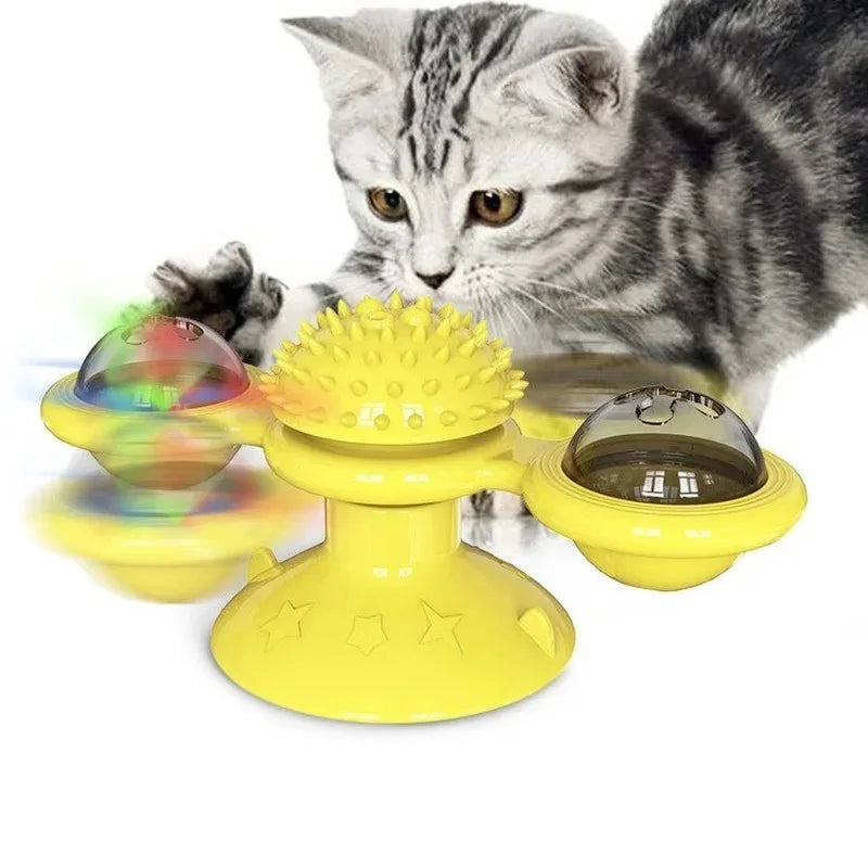Interactief Kattenwiel | Spinnende windmolen & puzzelspeeltje voor katten