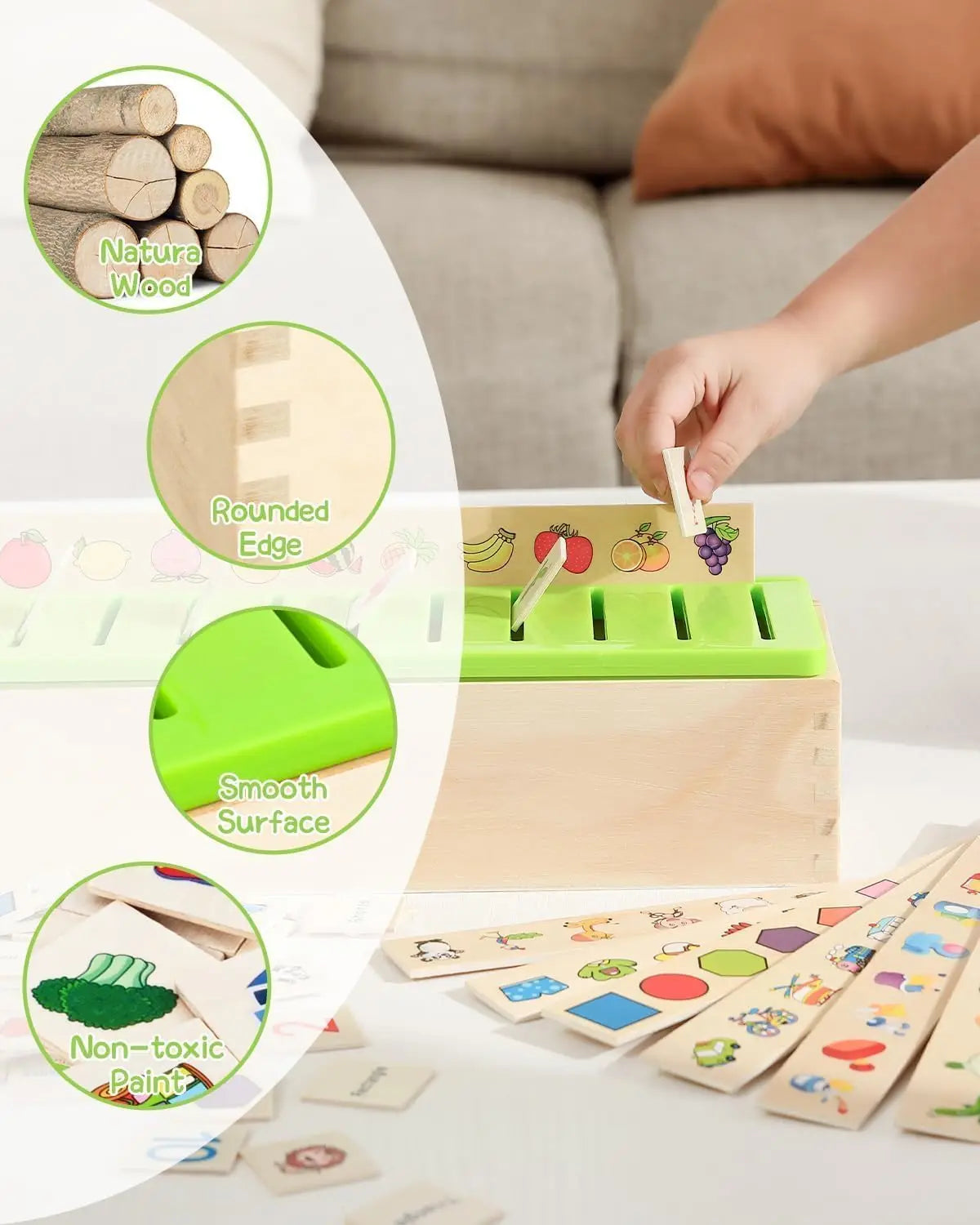 Montessori Sorteerbox | Vroege Educatie | Afbeelding & Object Match | Voor Kleuters