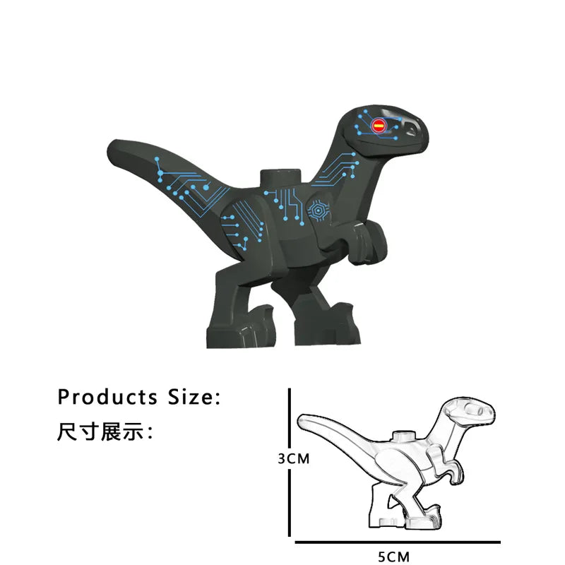 Grote Dinosaurus Bouwblokken Speelgoedset voor Kinderen - T-Rex en Stegosaurus Speelset voor Peuters, Jongens en Meisjes - Educatief Cadeau voor Baby en Kleuter