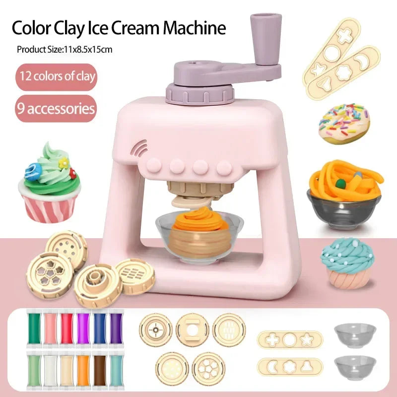 Plasticine Mallen | Kleurige Klei voor Modelbouw, Simulatie van Noedels en Taarten, Educatief Speelgoed voor Kinderfeestjes