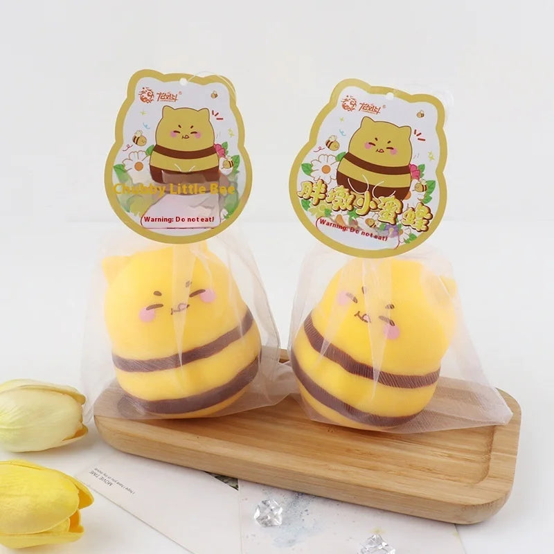 Stressverlichtend Knuffelbijtje | Langzaam Terugverend Bijenspeeltje voor Kinderen, Zachte Ontspanning