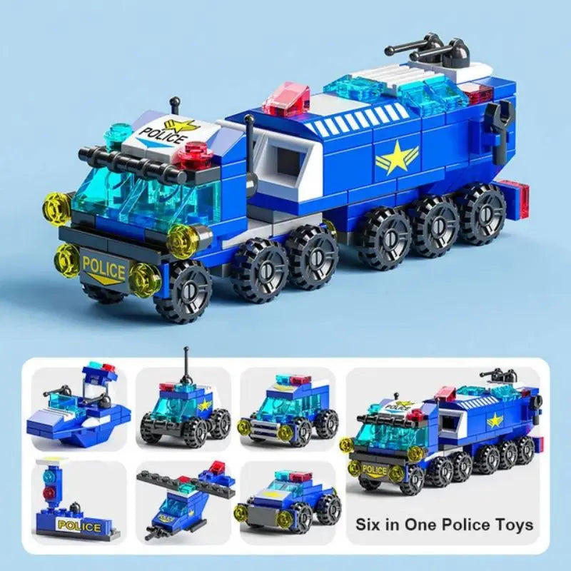 Kinderen Puzzelbouw Blokken | Brandweerwagens, Politiewagens, Ambulances, Vliegtuigen, Tanks, Verjaardagscadeau Modellen en Ornaments