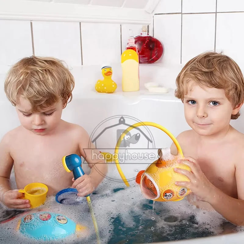 Oplaadbaar Elektrisch Badspeelgoed Baby – Submarine Douche met Zuignap | Watersproeier & Bad Speelgoed voor Peuters & Kinderen