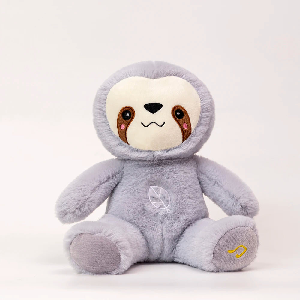 Ademend Sloth Pluche Speelgoed | Baby Kalmerend Berenpop Baby Slaapgenoot Geluid en Licht Pluche Speelgoed 0 tot 4+ jaar oud