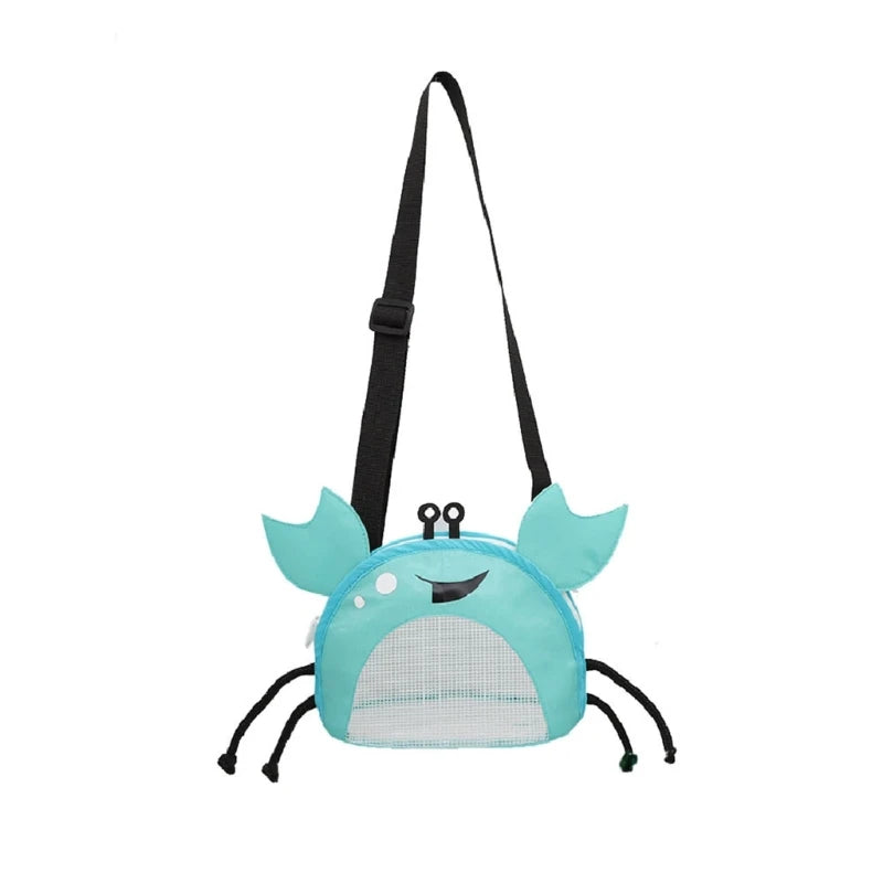 Beach Mesh Bag | Schattige Krabvormige Schelpen Tas voor Kinderen