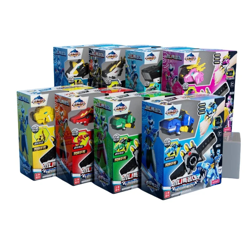 Mini Geheime Dienst Horloge Speelgoed | Mecha Robot, Dinosaur Deformatie Actiefiguren voor Kinderen