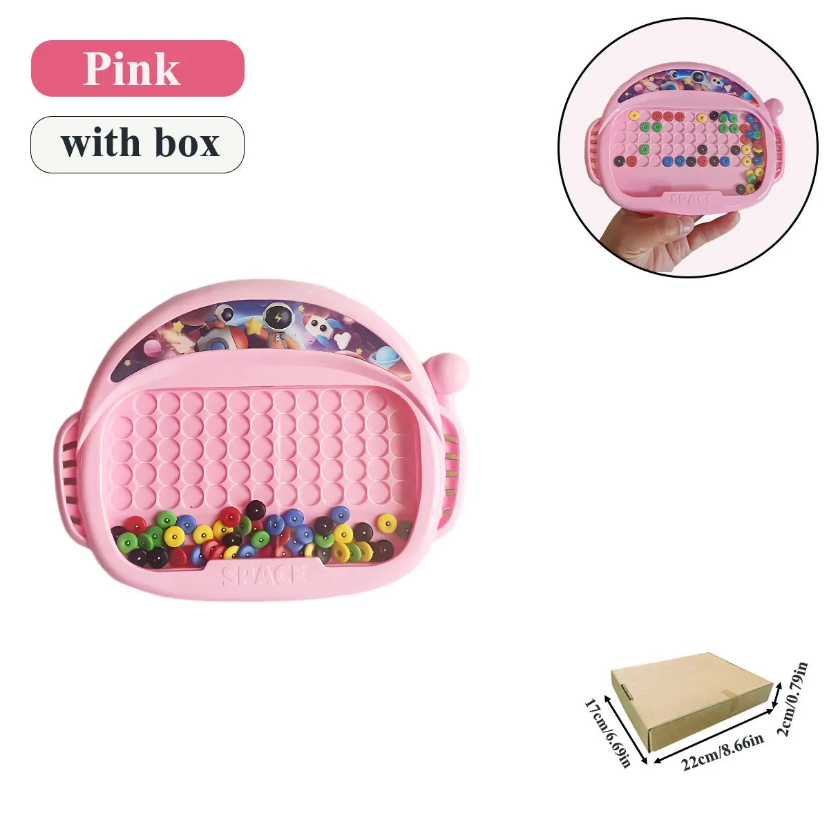 1 Stuk Magnetisch Doodle Bord voor Kinderen | Tekenspeelgoed met Pen & Kralen, Educatief Montessori Cadeau voor 3-8 Jaar