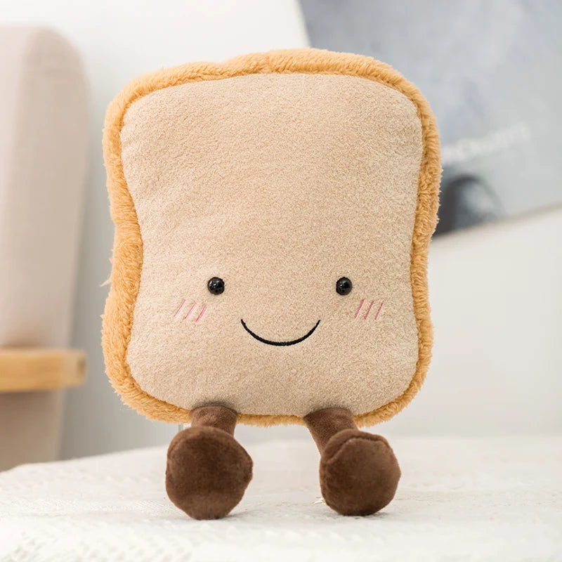 Schattig Pluchen Toastbrood | Pretzel, Croissant en Baguette Knuffel Speelgoed | Zacht Voedselpopje voor Comfort en Verjaardagscadeau voor Kinderen