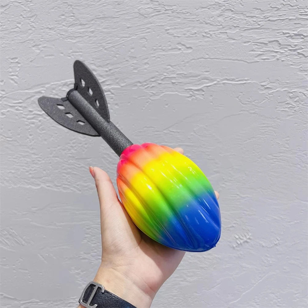 PU-schuimraket voor kinderen - Zacht en kleurrijk werpspeelgoed, ideaal voor ouder-kind buitenspellen.