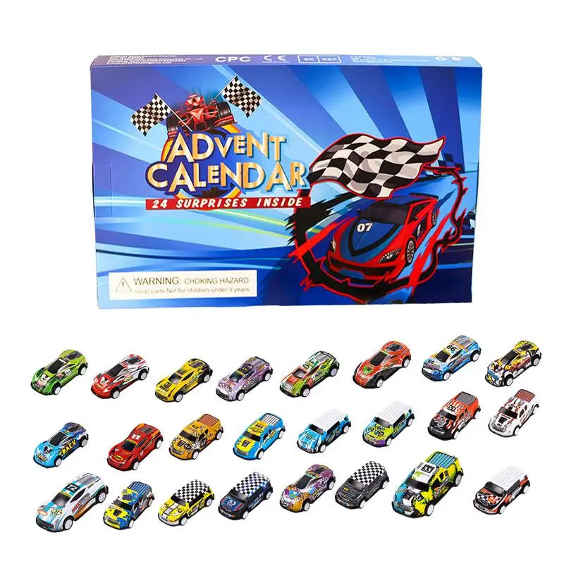 24 Dagen Kerstmis Aftelkalender Auto Speelgoed | Kids Adventskalender Racing Kerstcadeau