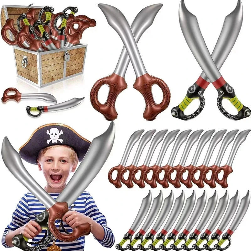 Grappige Opblaasbare Piratenzwaarden - Simulatie Zwaard voor Zwembad, Halloween, Cosplay