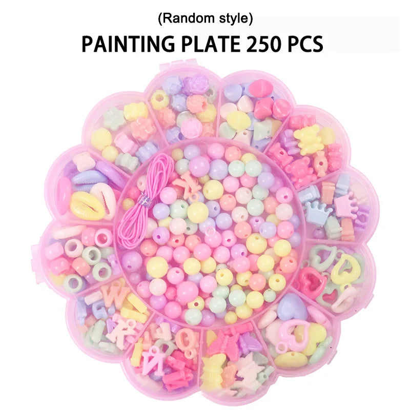 DIY Kralenset voor Kinderen | Creatieve 24-Vak Sieradenmaakset | Armband en Ketting Knutsel Speelgoed voor Meisjes