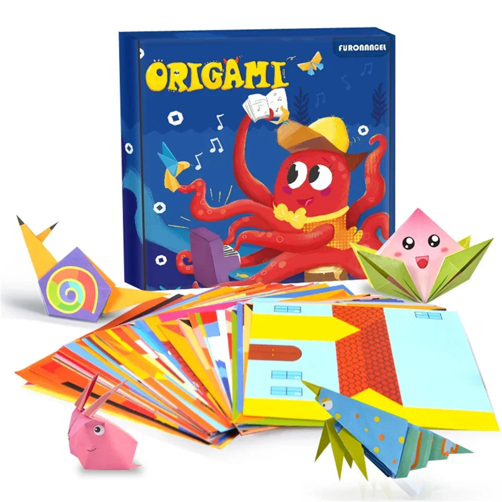 108x Montessori Origami Vellen | Creatief Vouwplezier voor Kinderen