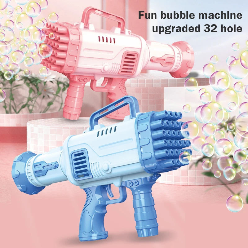 32-Gat Bubble Gun - Automatische Draagbare Blazer met Lichten, Cadeau Speelgoed voor Kinderen
