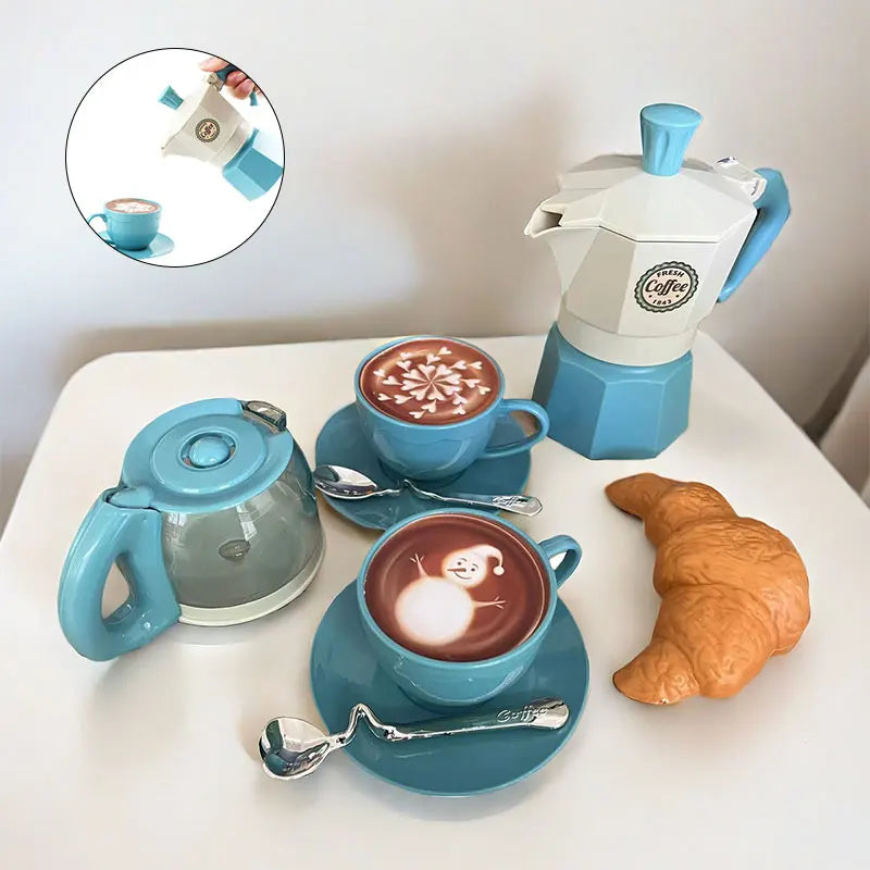 4/11 Stuks Koffie Simulatiespeelgoed Set | Speelkeuken voor Kinderen