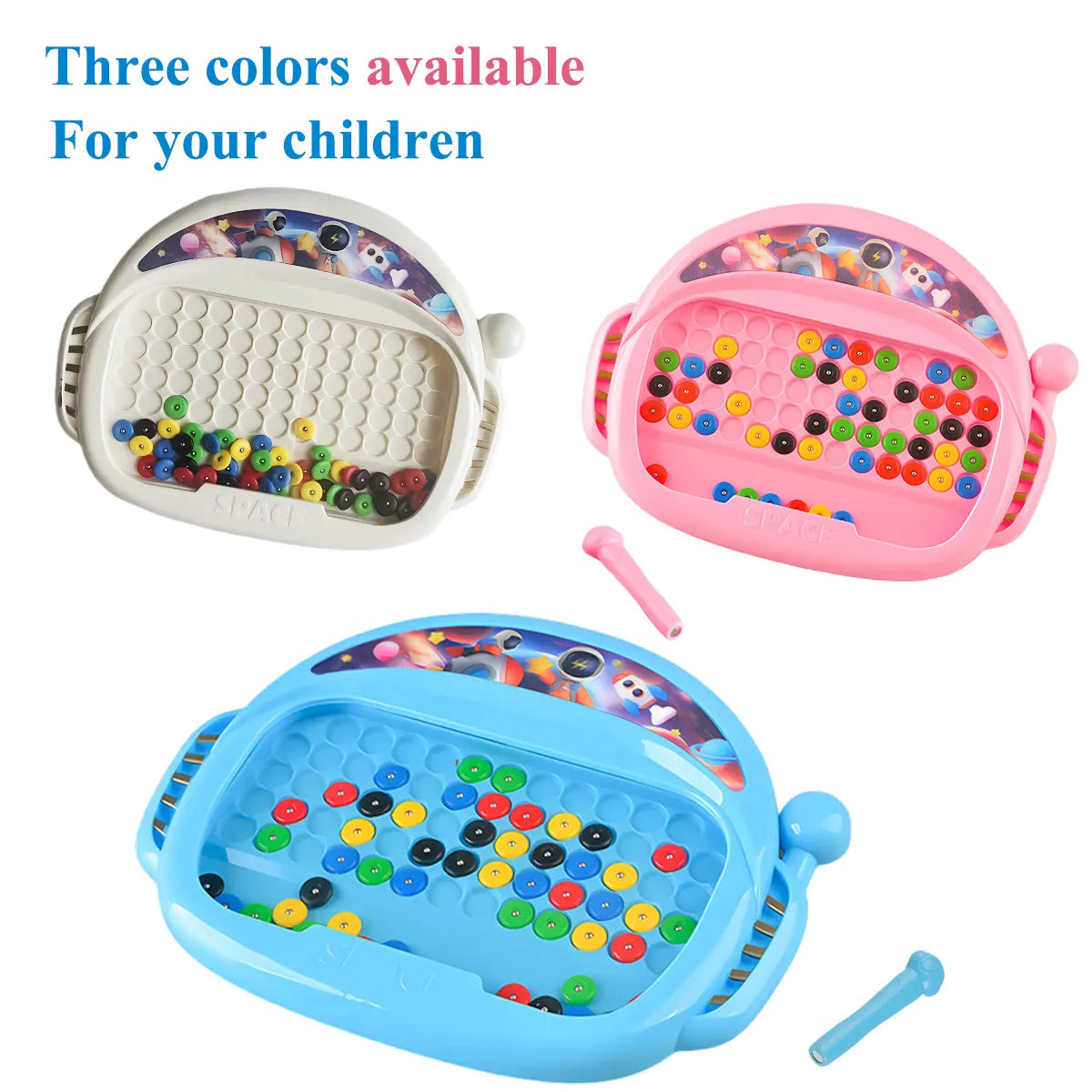 1 Stuk Magnetisch Doodle Bord voor Kinderen | Tekenspeelgoed met Pen & Kralen, Educatief Montessori Cadeau voor 3-8 Jaar