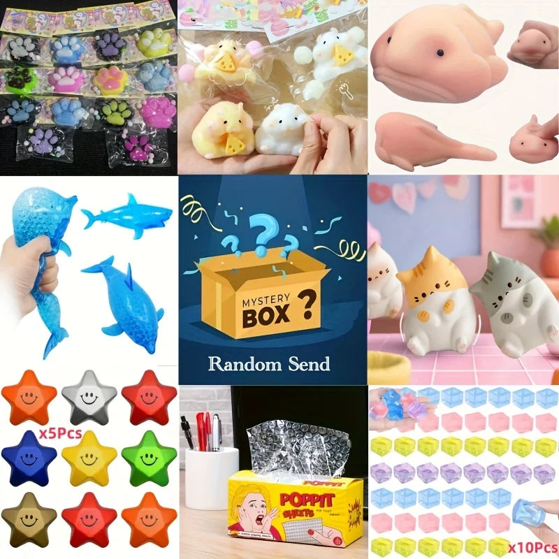 Squishy Ice Ball Stressbal | Multicolor Fidget Speelgoed, Cadeau Kinderen & Volwassenen