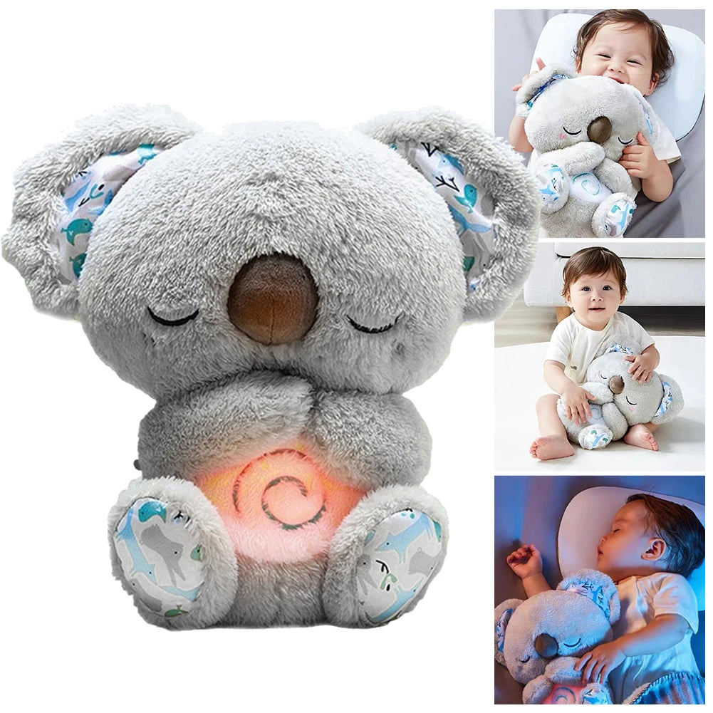 Ademende Koala met Licht & Muziek | Baby’s Slaapvriend en Sensorisch Speelgoed voor Pasgeborenen
