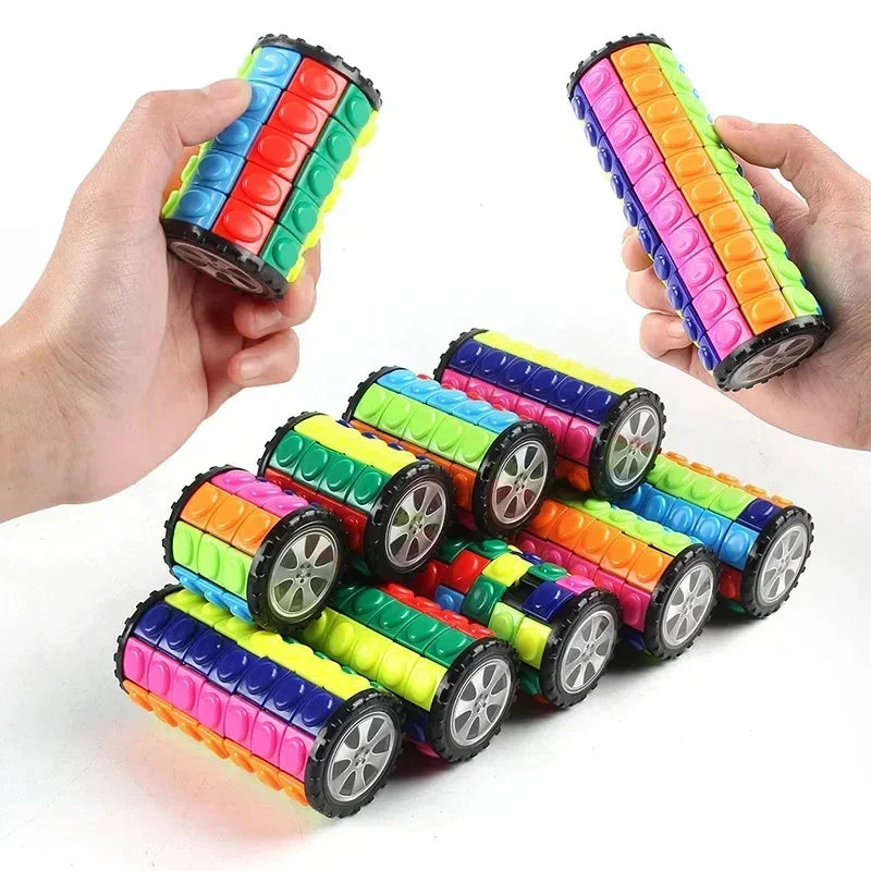 3D Roterende Cilinder Puzzel | Educatief Breinbreker Speelgoed
