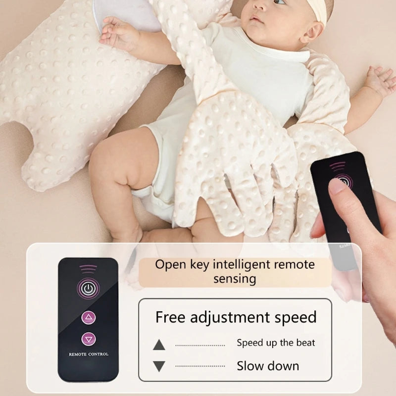 Cartoon Baby Slaapknuffel - Rustgevend Kussenpopje met Afstandsbediening (Met/Zonder Muziek) voor Pasgeborenen