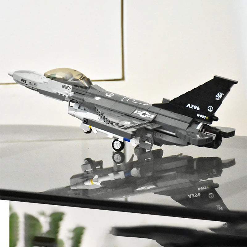 521-delige Militaire Serie Gevechtsvliegtuig Bouwstenen Model | Educatief Speelgoed Voor Kinderen Kerstcadeau
