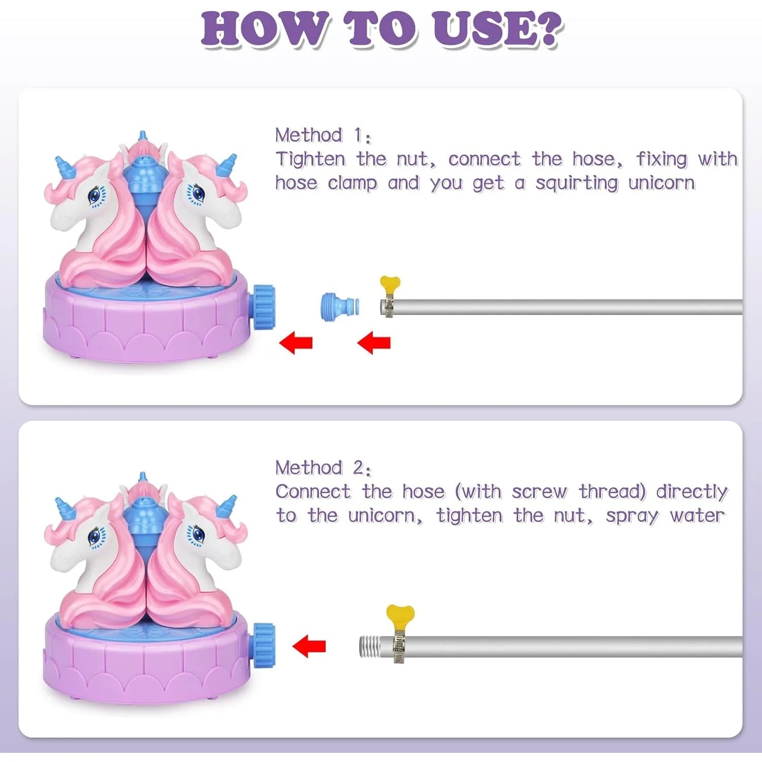 Eenhoorn Watersproeier | Draaiende Tuinsproeier voor Kinderen