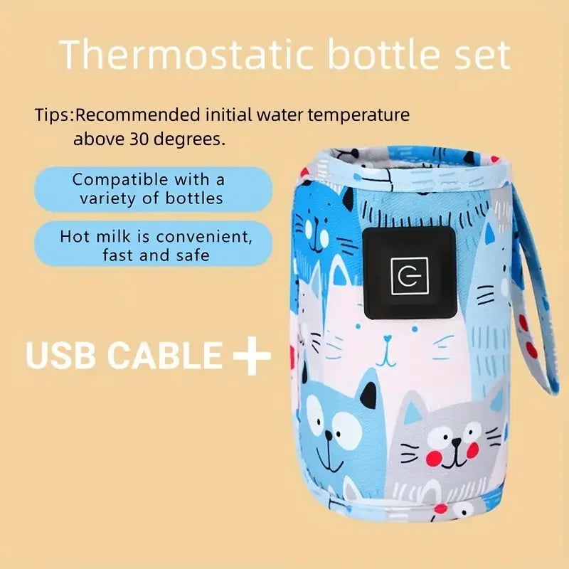 USB Flesverwarmer | Draagbare Babyflesverwarmer voor Onderweg
