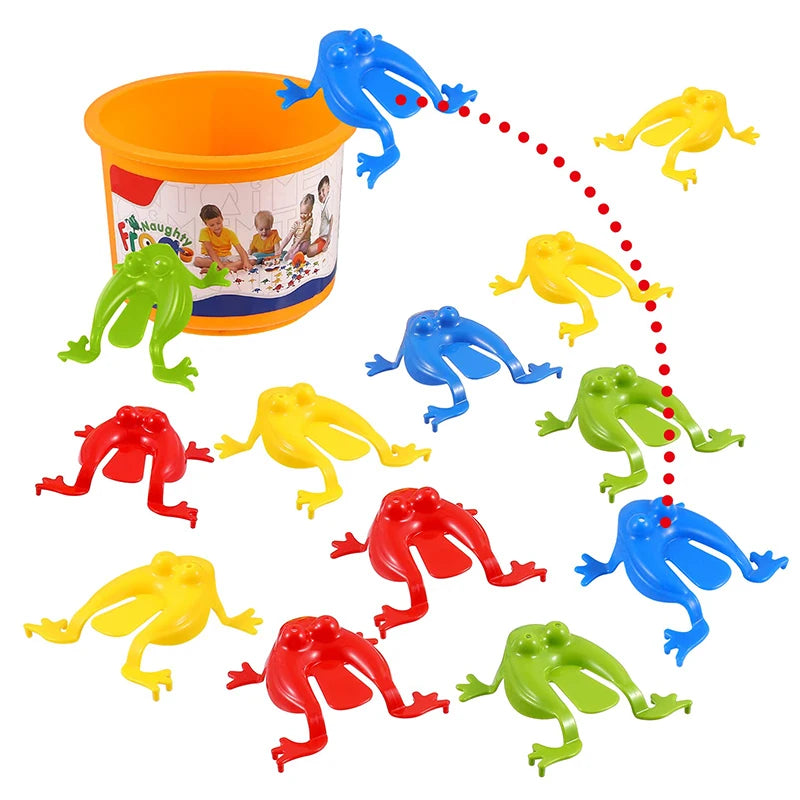 30pcs Press & Jump Kikkers - Stressverlichtend Speelgoed, Interactief Gezinsspel voor Kinderen