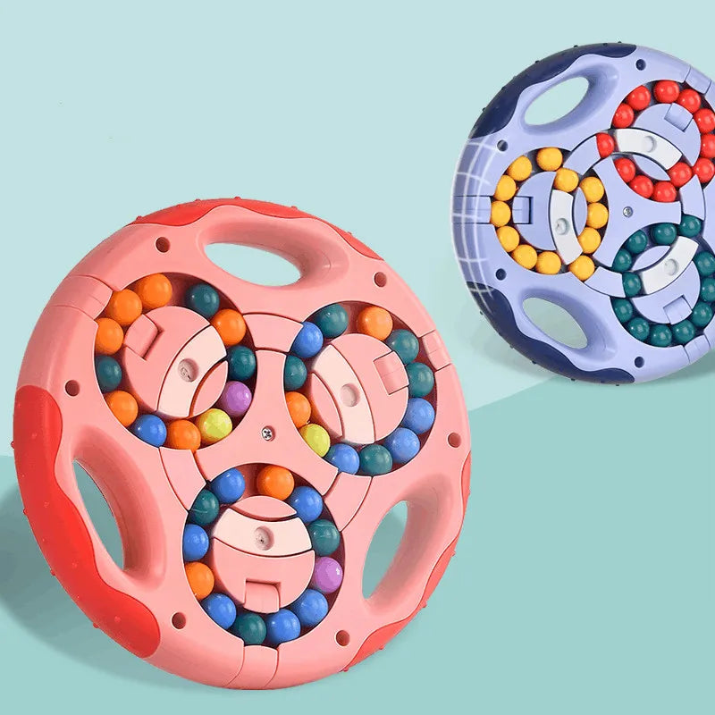 3-in-1 Magic Beans Draaikubus | Stressverlichting & Educatief Spel voor Kinderen & Volwassenen