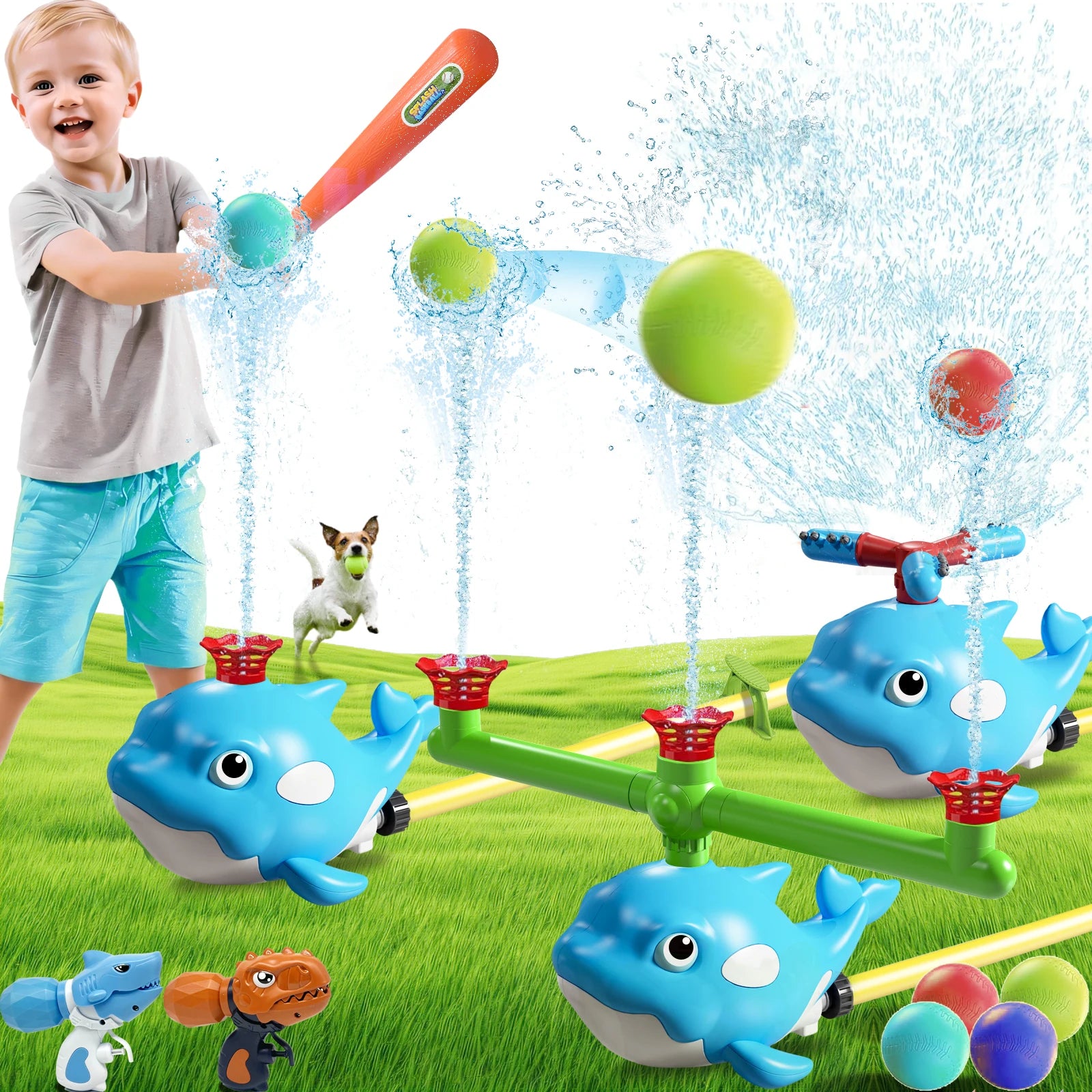 Zomers Buitenwatersproeier Slak – Roterende Sproeier voor Kinderen | Waterpret op het Gras in de Tuin