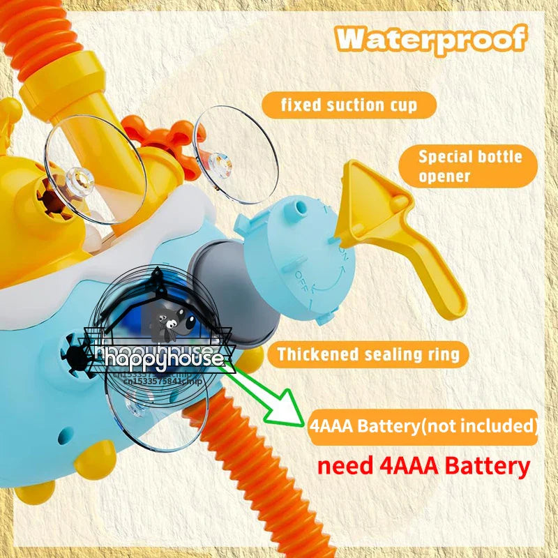 4-in-1 Baby Bad Speelgoed met Zonnebloem Douche & Watersproeiers – Interactief Badspeelgoed voor Peuters en Kleintjes