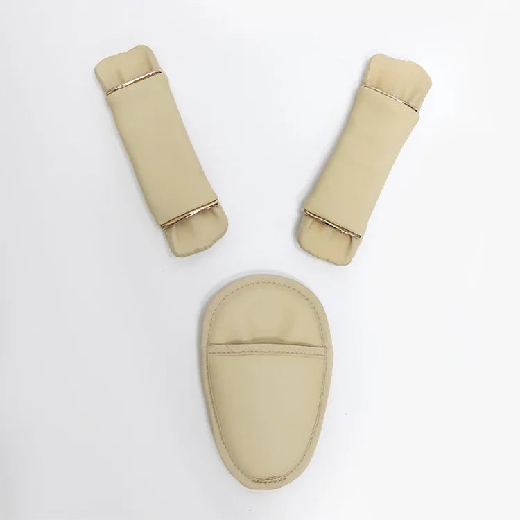 3-delige Autostoel met Schouderpads Set | Kinderwagen Accessoires Zachte Veiligheidsgordelbeschermers